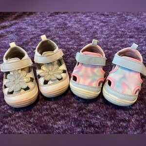 SOLD. Toddler Girl Shoes. Sizes 3 and 4. Set of 2.